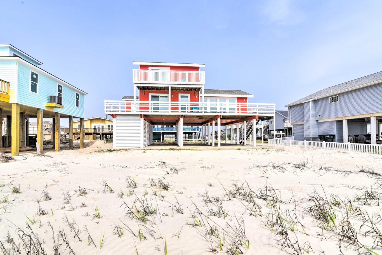 Beachfront Galveston Oasis Balconies, Ocean View! Extérieur photo