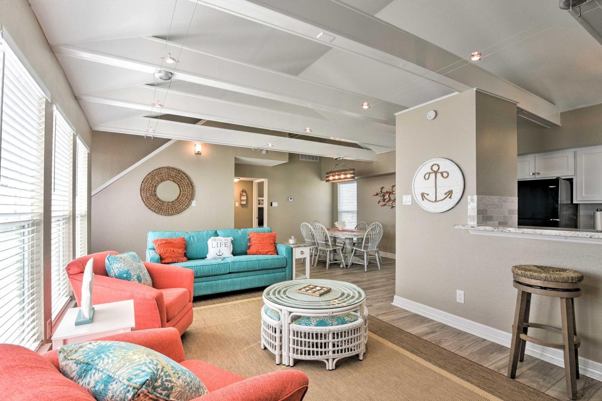 Beachfront Galveston Oasis Balconies, Ocean View! Extérieur photo