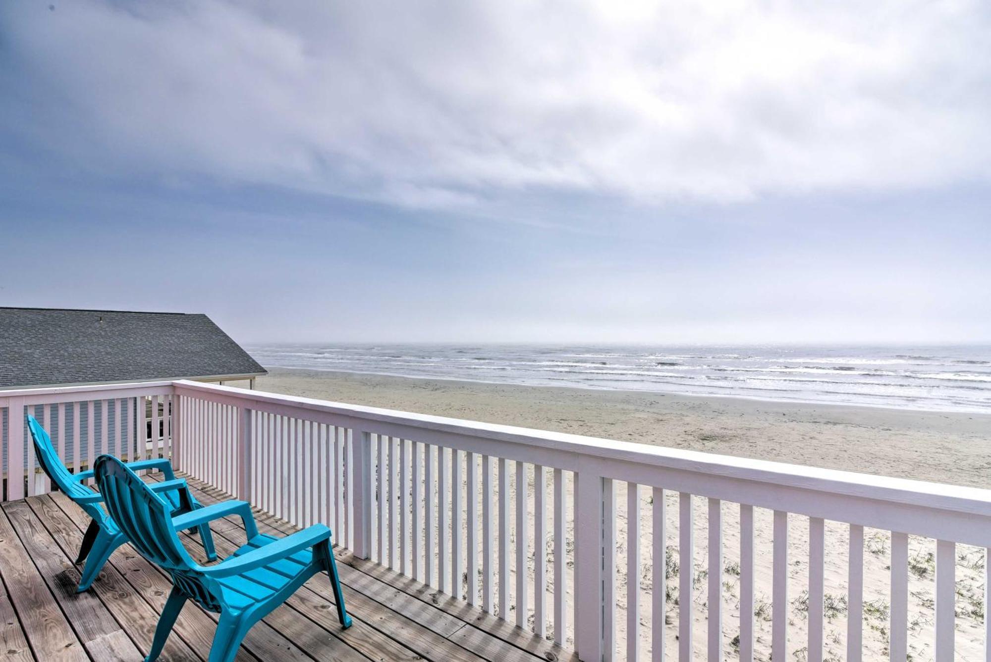 Beachfront Galveston Oasis Balconies, Ocean View! Extérieur photo