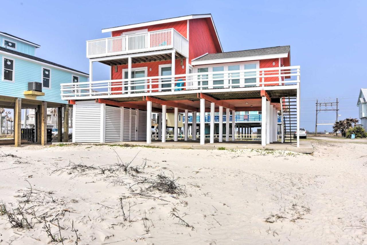 Beachfront Galveston Oasis Balconies, Ocean View! Extérieur photo